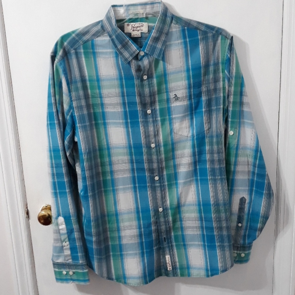 Mens Penguin Button Down